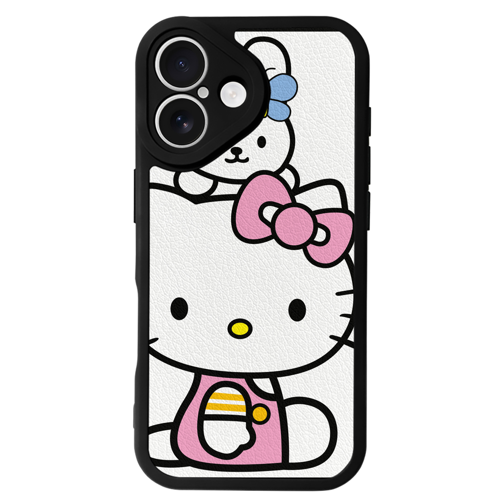 （画像用） Hello Kitty ハローキティ 【iPhone 16シリーズ対応】シリコンスマホケース（レザー調） 材質：シリコン